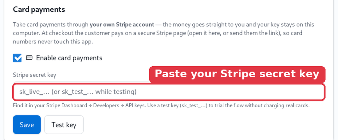 Connect your own Stripe account